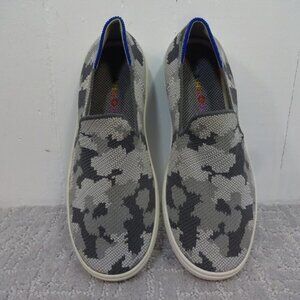 Rothys The Sneaker Youth Size 4 US Gray Camo Flats Loafers Sneaker